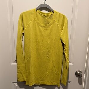 lululemon athletica Yellow Long Sleeve Top